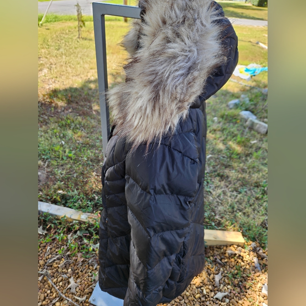 Tower-London Fog Faux-Fur Hood Down Puffer Coat - Picture 15 of 15